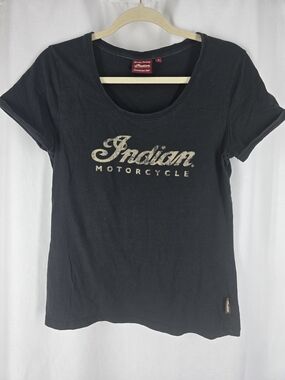 Indian Motorcycle Women's Black Logo Tee